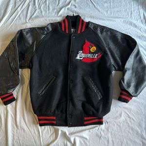 Vintage Louisville Leather letterman jacket